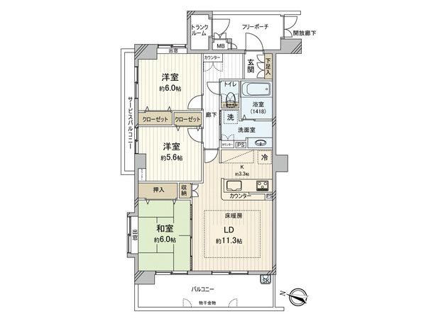 アステールふじみ野アバンシー 間取図(平面図) アステールふじみ野アバンシー 間取図(平面図)