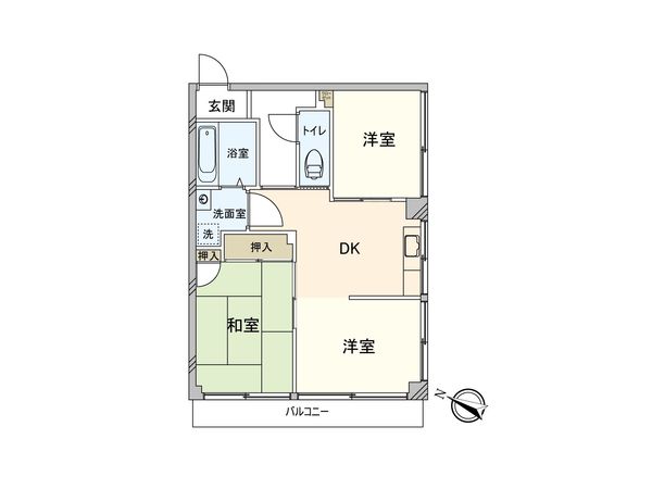 大井ガーデンビル 間取図(平面図) 大井ガーデンビル 間取図(平面図)