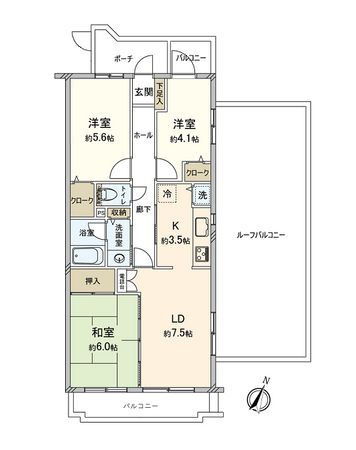 ネオ・アーバン鶴瀬 間取図(平面図) ネオ・アーバン鶴瀬 間取図(平面図)