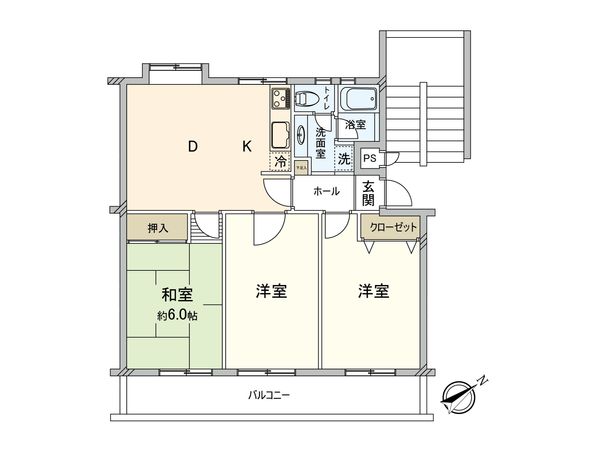 キャッスルメジェール三芳 間取図(平面図) キャッスルメジェール三芳 間取図(平面図)