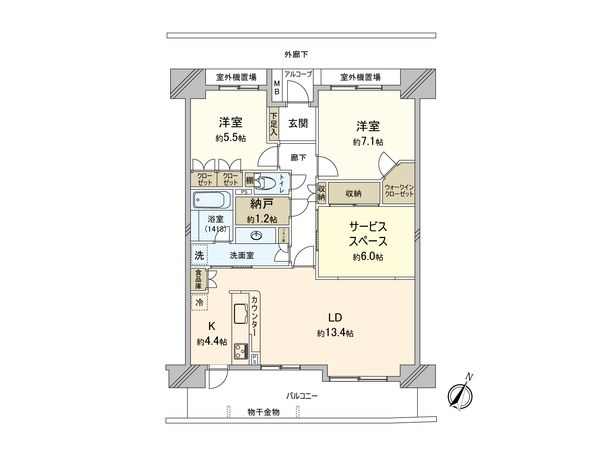 パークサイド・コートふじみ野 間取図(平面図) 間取図(平面図)