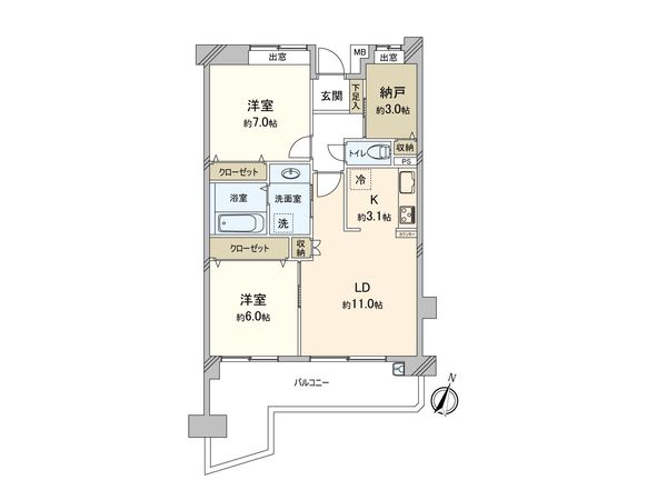 アステールふじみ野アバンシー 間取図(平面図)