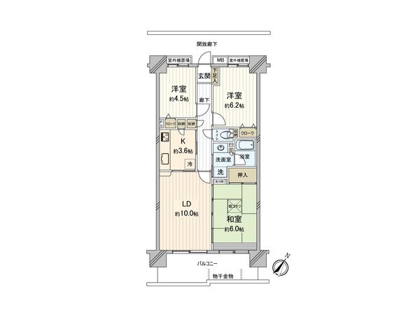 エステ・スクエアふじみ野A 間取図(平面図) エステ・スクエアふじみ野A 間取図(平面図)