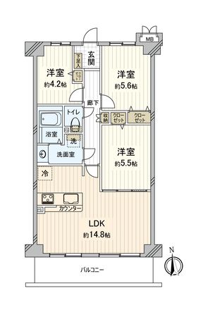 エクセルふじみ野 間取図(平面図) エクセルふじみ野 間取図(平面図)