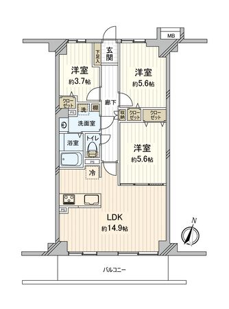 ソフィア上福岡 間取図(平面図) 間取図(平面図)