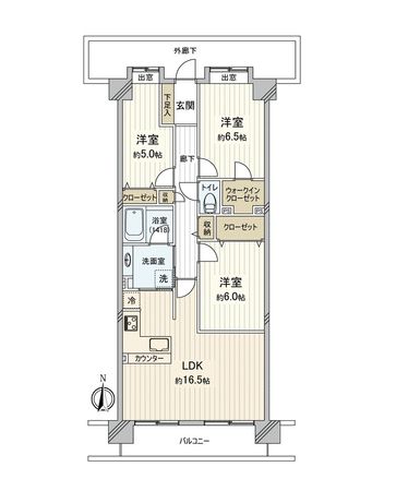 コスモふじみ野 センターフォーラム 間取図(平面図) 間取図(平面図)