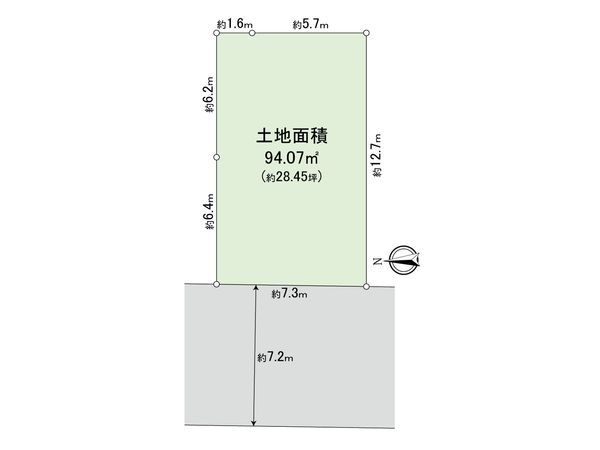 大田区久が原1丁目建築条件付土地 区画図