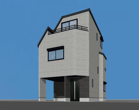 大田区久が原2丁目新築戸建 B棟 外観パース図 大田区久が原2丁目新築戸建 B棟 外観パース図