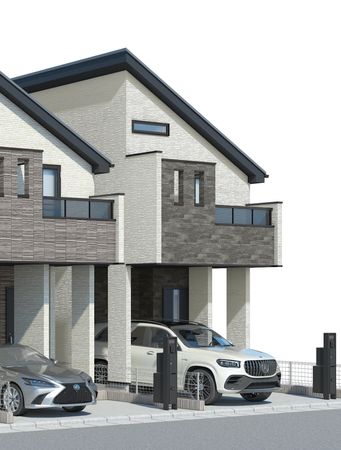 大田区久が原3丁目新築戸建 A号棟 外観パース図 大田区久が原3丁目新築戸建 A号棟 外観パース図