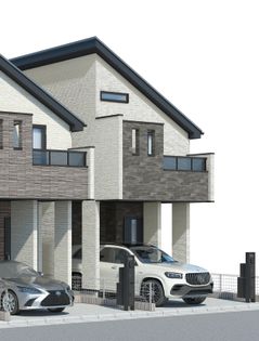 大田区久が原3丁目新築戸建 A号棟 外観パース図