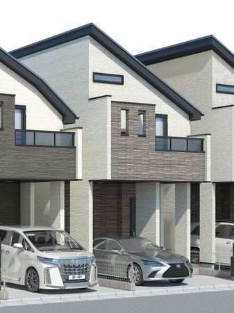 大田区久が原3丁目新築戸建 B号棟 外観パース図 大田区久が原3丁目新築戸建 B号棟 外観パース図