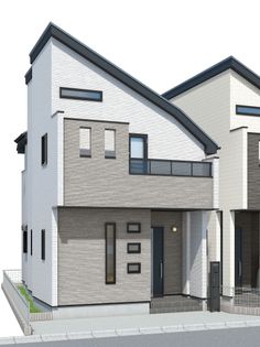 大田区久が原3丁目新築戸建 D号棟 外観パース図