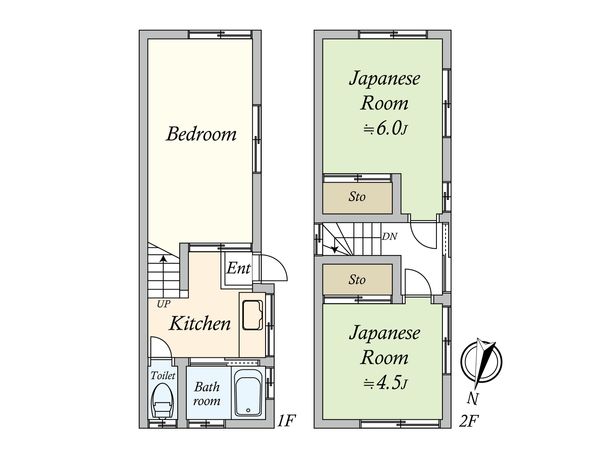 大田区鵜の木2丁目戸建 間取図(平面図)