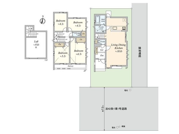 大田区久が原4丁目新築戸建 間取図(平面図) 大田区久が原4丁目新築戸建 間取図(平面図)