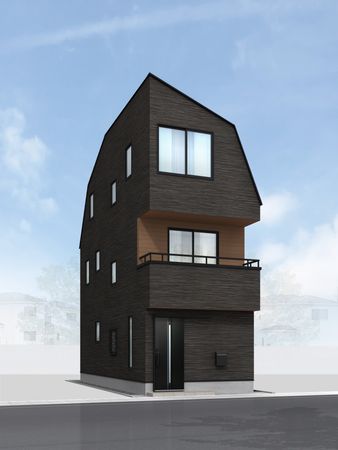 大田区下丸子4丁目新築戸建 外観パース図 大田区下丸子4丁目新築戸建 外観パース図