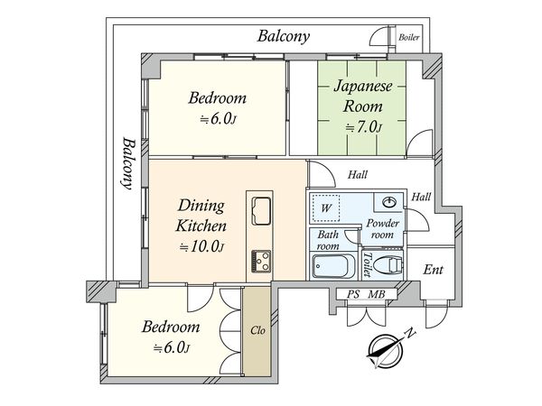サマリヤガーデン南青山 間取図(平面図) サマリヤガーデン南青山 間取図(平面図)
