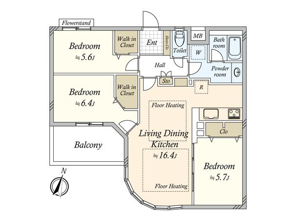 グランシティル・ロワイヤル久が原 間取図(平面図) 間取図(平面図)