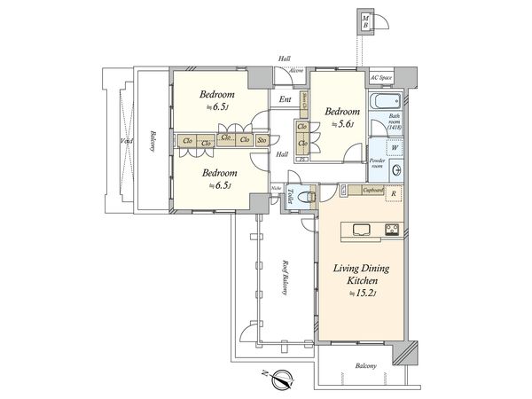 グランイーグル久が原 間取図(平面図)