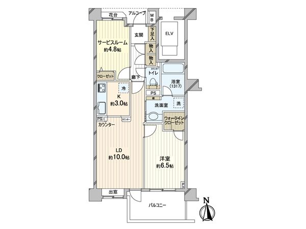コスモ千鳥町ロイヤルフォルム 間取図(平面図) コスモ千鳥町ロイヤルフォルム 間取図(平面図)