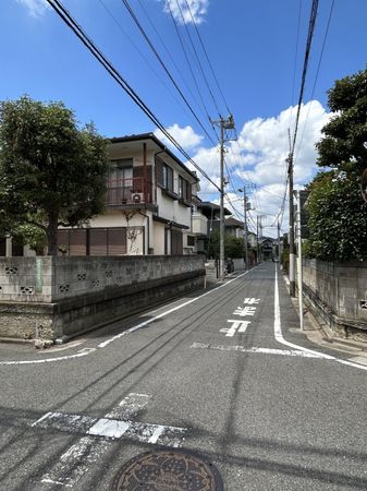 世田谷区東玉川一丁目土地 前面道路含む外観