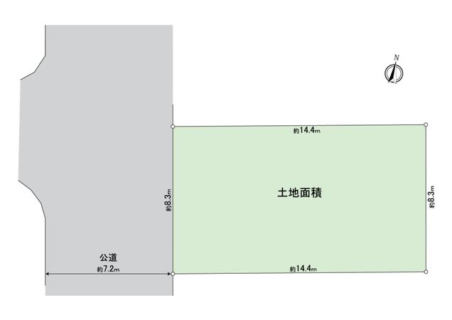 田園調布1丁目 土地 区画図
