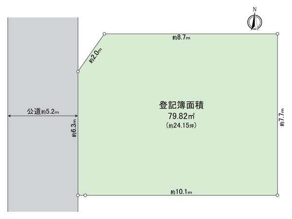 田園調布2丁目土地 区画図