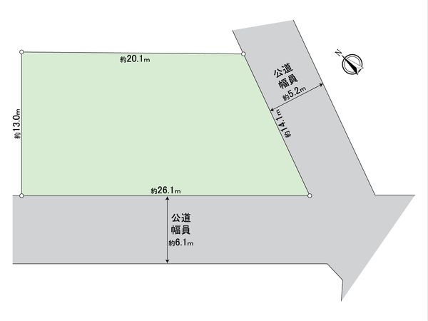 田園調布5丁目 土地 区画図 田園調布5丁目 土地 区画図