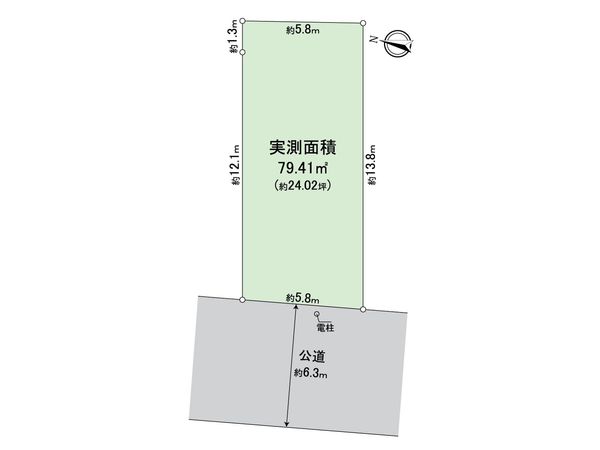 大田区東雪谷一丁目土地A区画 区画図 大田区東雪谷一丁目土地A区画 区画図