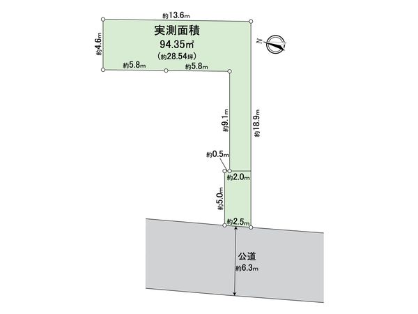 大田区東雪谷一丁目土地C区画 区画図 大田区東雪谷一丁目土地C区画 区画図