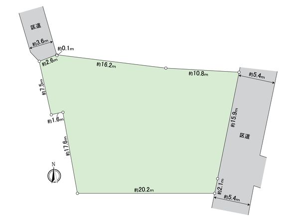 田園調布4丁目 土地 区画図 田園調布4丁目 土地 区画図