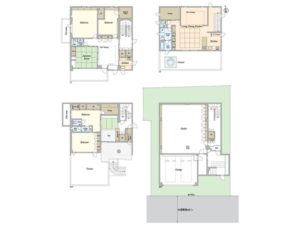 田園調布5丁目 戸建 間取図(平面図) 間取図(平面図)