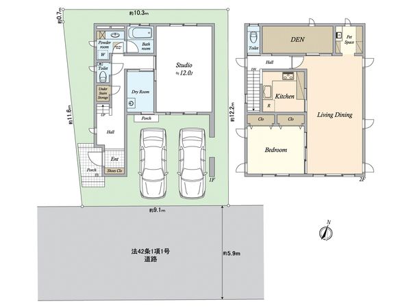 目黒区八雲3丁目 戸建 間取図(平面図) 目黒区八雲3丁目 戸建 間取図(平面図)
