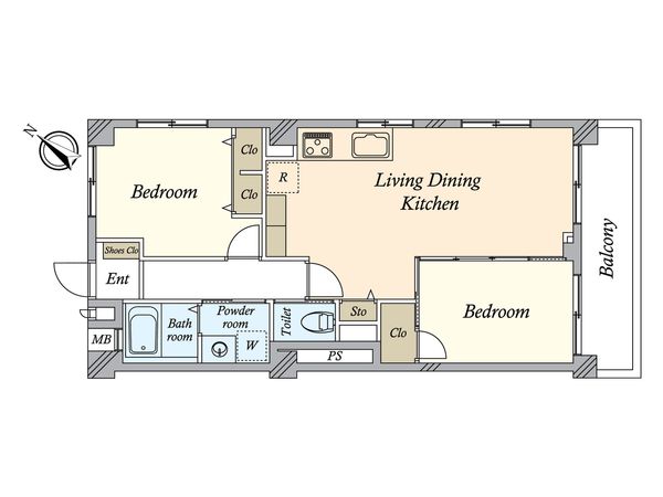 尾山台ヒミコマンション 間取図(平面図)
