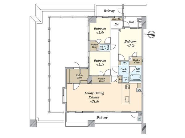 田園調布本町ガーデンハウス 間取図(平面図)