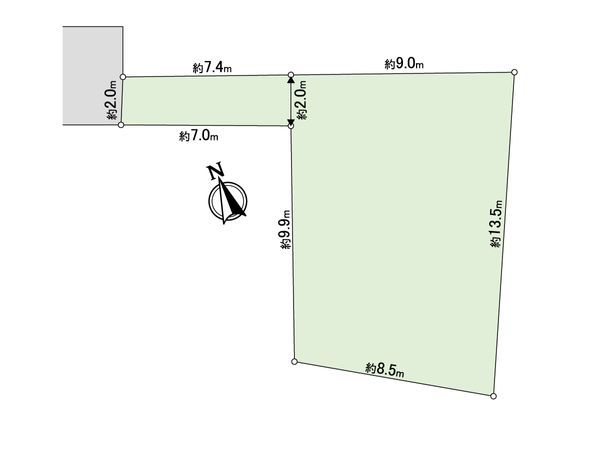 蕨市中央4丁目 区画図 蕨市中央4丁目 区画図