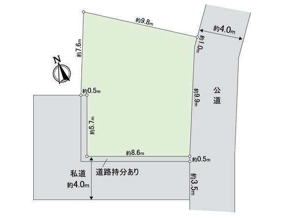 蕨市中央6丁目 区画図 蕨市中央6丁目 区画図