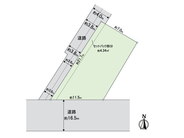 蕨市北町1丁目 区画図 蕨市北町1丁目 区画図
