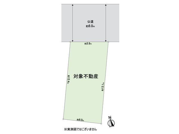 川口市柳根町 土地(古家有) 区画図 川口市柳根町 土地(古家有) 区画図