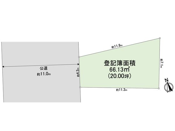川口市上青木西5丁目 区画図