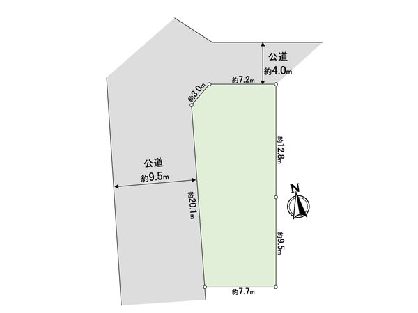 蕨市塚越3丁目 区画図