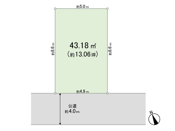 蕨市中央6丁目 区画図