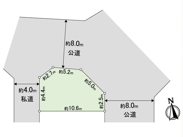 川口市朝日3丁目 土地 区画図 川口市朝日3丁目 土地 区画図