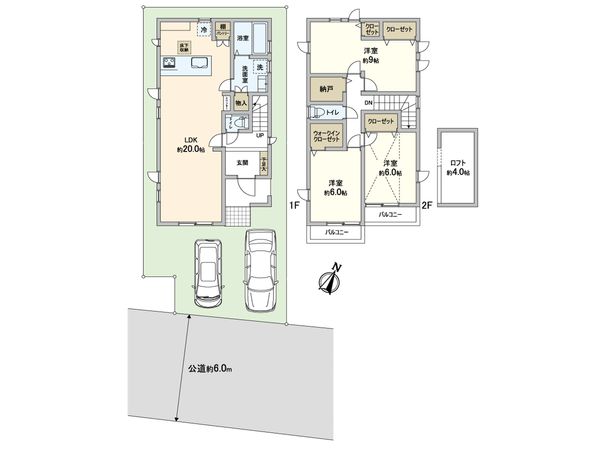 川口市芝宮根町 新築戸建 1号棟 間取図(平面図) 川口市芝宮根町 新築戸建 1号棟 間取図(平面図)