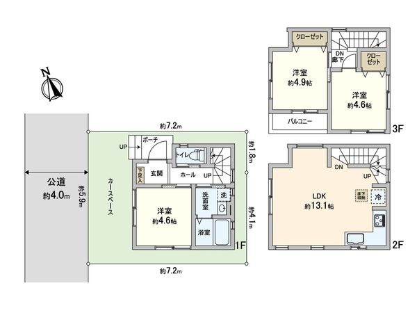 蕨市南町1丁目 間取図(平面図) 蕨市南町1丁目 間取図(平面図)
