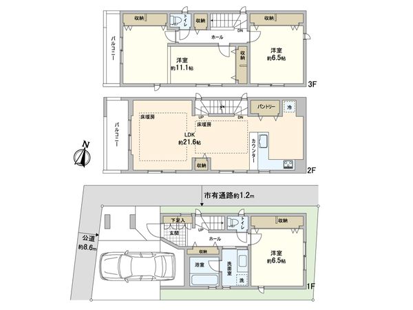 川口市芝樋ノ爪1丁目 新築戸建 間取図(平面図)