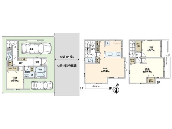 川口市本前川3丁目 新築戸建 間取図(平面図)