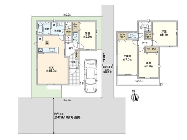 川口市大字木曽呂 新築戸建 リビング