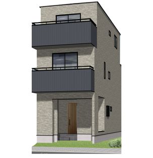 川口市芝3丁目 新築戸建 外観パース図