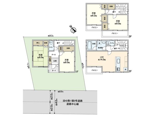 蕨市北町1丁目 間取図(平面図) 蕨市北町1丁目 間取図(平面図)