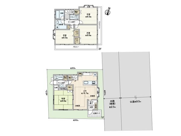 川口市大字芝 間取図(平面図)